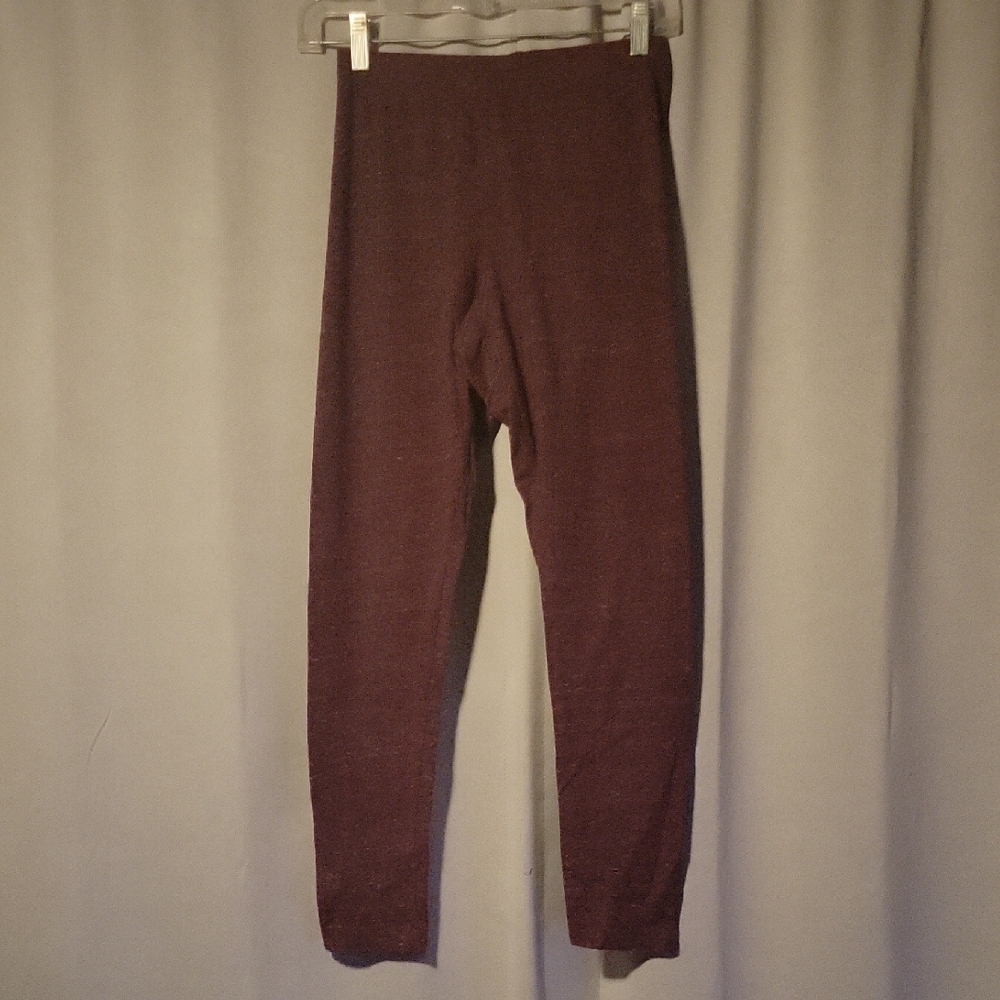 Old Navy Women's Deep Maroon Leggings - Picture 1 of 2